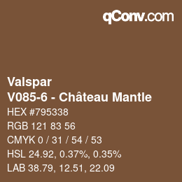 Farbcode: Valspar - V085-6 - Château Mantle | qconv.com