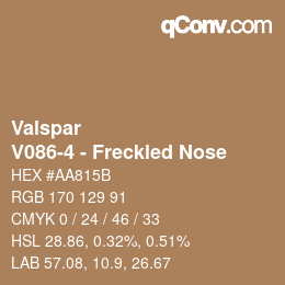 Farbcode: Valspar - V086-4 - Freckled Nose | qconv.com