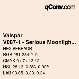 Color code: Valspar - V087-1 - Serious Moonlight | qconv.com