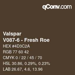 Código de color: Valspar - V087-6 - Fresh Roe | qconv.com