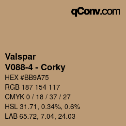 Farbcode: Valspar - V088-4 - Corky | qconv.com