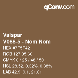 Código de color: Valspar - V088-5 - Nom Nom | qconv.com