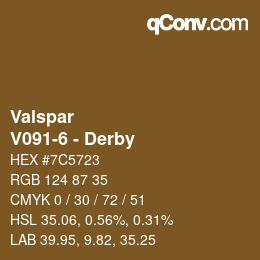 カラーコード: Valspar - V091-6 - Derby | qconv.com