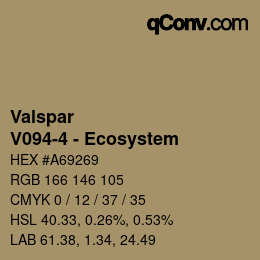 Color code: Valspar - V094-4 - Ecosystem | qconv.com