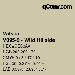 Color code: Valspar - V095-2 - Wild Hillside | qconv.com