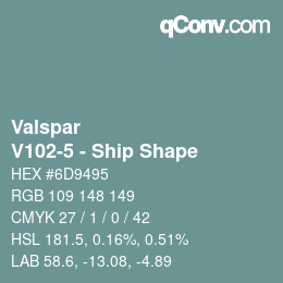 カラーコード: Valspar - V102-5 - Ship Shape | qconv.com