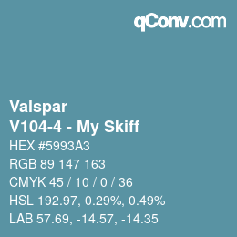 Color code: Valspar - V104-4 - My Skiff | qconv.com