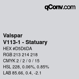 Color code: Valspar - V113-1 - Statuary | qconv.com