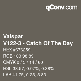 Color code: Valspar - V122-3 - Catch Of The Day | qconv.com