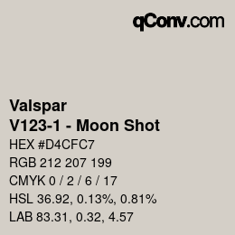 カラーコード: Valspar - V123-1 - Moon Shot | qconv.com