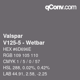 カラーコード: Valspar - V125-5 - Wetbar | qconv.com