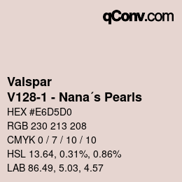 カラーコード: Valspar - V128-1 - Nana´s Pearls | qconv.com