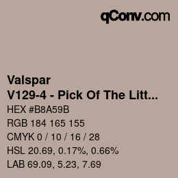 Color code: Valspar - V129-4 - Pick Of The Litter | qconv.com