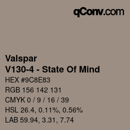 Farbcode: Valspar - V130-4 - State Of Mind | qconv.com