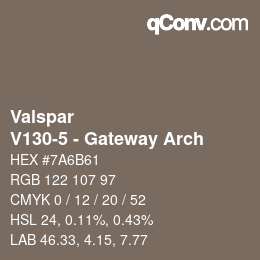 Farbcode: Valspar - V130-5 - Gateway Arch | qconv.com