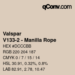 Color code: Valspar - V133-2 - Manilla Rope | qconv.com