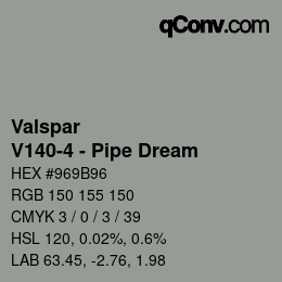 Color code: Valspar - V140-4 - Pipe Dream | qconv.com