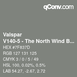 Color code: Valspar - V140-5 - The North Wind Blows | qconv.com