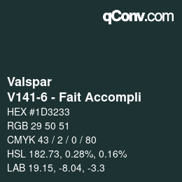 Farbcode: Valspar - V141-6 - Fait Accompli | qconv.com