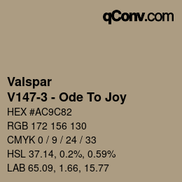 カラーコード: Valspar - V147-3 - Ode To Joy | qconv.com