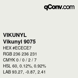 カラーコード: VIKUNYL - Vikunyl 9075 | qconv.com