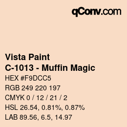 Farbcode: Vista Paint - C-1013 - Muffin Magic | qconv.com
