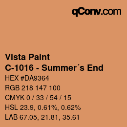 Farbcode: Vista Paint - C-1016 - Summer´s End | qconv.com
