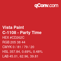 Color code: Vista Paint - C-1108 - Party Time | qconv.com