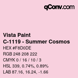 カラーコード: Vista Paint - C-1119 - Summer Cosmos | qconv.com