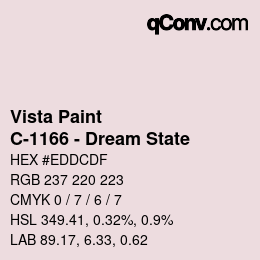 Color code: Vista Paint - C-1166 - Dream State | qconv.com