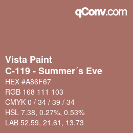 Farbcode: Vista Paint - C-119 - Summer´s Eve | qconv.com