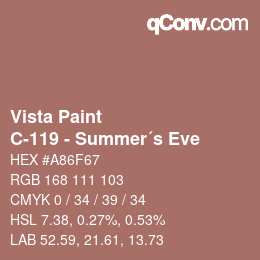 Farbcode: Vista Paint - C-119 - Summer´s Eve | qconv.com