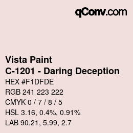 Color code: Vista Paint - C-1201 - Daring Deception | qconv.com