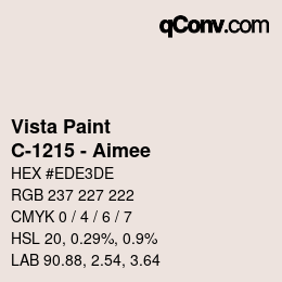 Farbcode: Vista Paint - C-1215 - Aimee | qconv.com