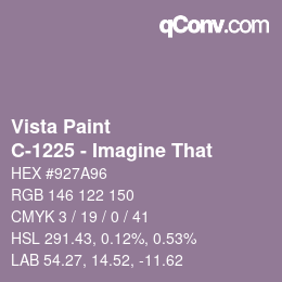カラーコード: Vista Paint - C-1225 - Imagine That | qconv.com