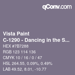 カラーコード: Vista Paint - C-1290 - Dancing in the Spring | qconv.com