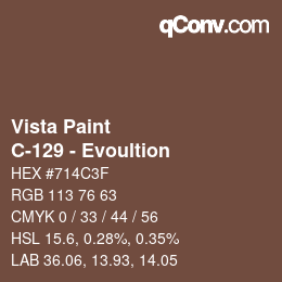カラーコード: Vista Paint - C-129 - Evoultion | qconv.com