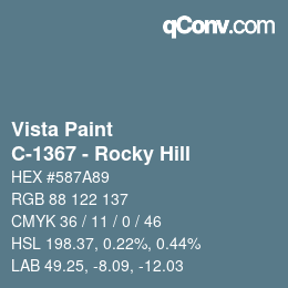 カラーコード: Vista Paint - C-1367 - Rocky Hill | qconv.com