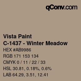 Color code: Vista Paint - C-1437 - Winter Meadow | qconv.com