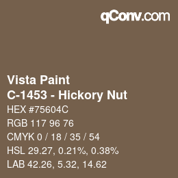 Farbcode: Vista Paint - C-1453 - Hickory Nut | qconv.com