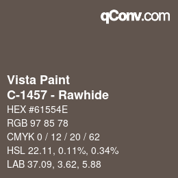 カラーコード: Vista Paint - C-1457 - Rawhide | qconv.com