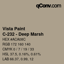 Código de color: Vista Paint - C-232 - Deep Marsh | qconv.com