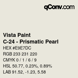 カラーコード: Vista Paint - C-24 - Prismatic Pearl | qconv.com