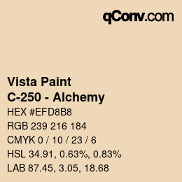 カラーコード: Vista Paint - C-250 - Alchemy | qconv.com