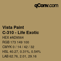Código de color: Vista Paint - C-310 - Life Exotic | qconv.com