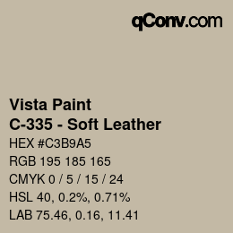 カラーコード: Vista Paint - C-335 - Soft Leather | qconv.com