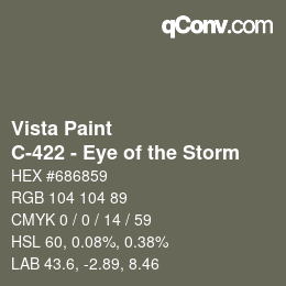 Color code: Vista Paint - C-422 - Eye of the Storm | qconv.com