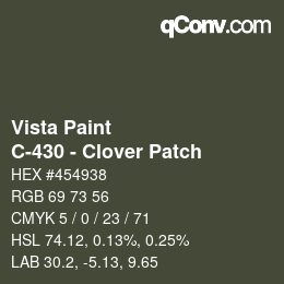 Código de color: Vista Paint - C-430 - Clover Patch | qconv.com