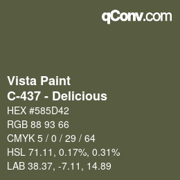 カラーコード: Vista Paint - C-437 - Delicious | qconv.com