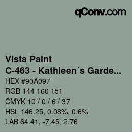Color code: Vista Paint - C-463 - Kathleen´s Garden | qconv.com